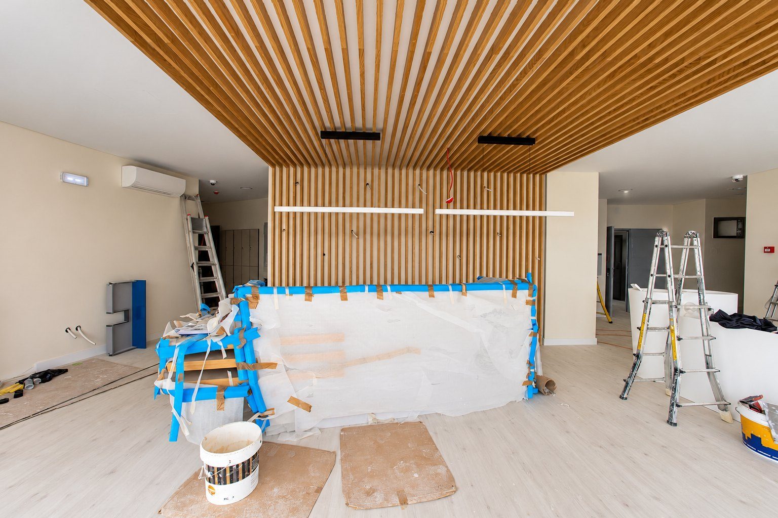 The reception, nearly complete