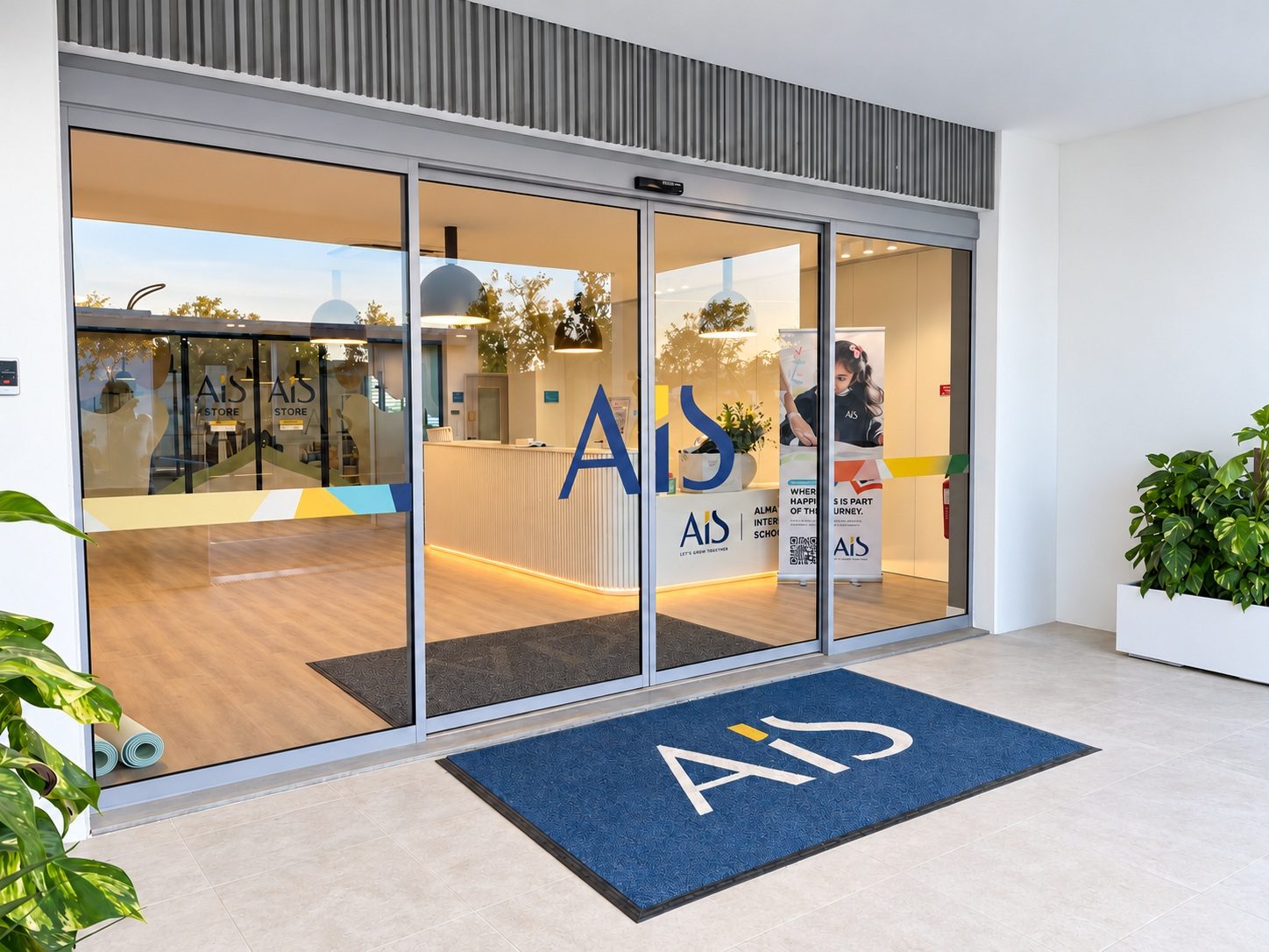 Almada International School, entrada da ampliação